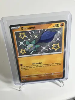 Pokemon TCG Sv: Paldean Fates Glimmet 179/091 Shiny Rare Card NM Condition NM 1 - Image 1