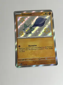 Pokemon TCG Sv: Paldean Fates Glimmet 179/091 Shiny Rare Card NM Condition NM 1 - Image 2