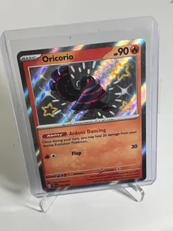 Oricorio Pokemon TCG Paldean Fates 2024 NM Shiny Holo Rare Card 113/091 NM #1 - Image 1