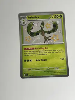 Pokemon TCG Arboliva Scarlet & Violet Paldean Fates Holo Shiny Rare Card 104/091 - Image 2