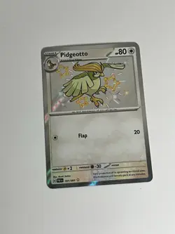 Pokemon SV Paldean Fates Pidgeotto #197/091 Shiny Rare NM Condition Card TCG - Image 2