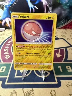 Pokemon TCG Voltorb Sun & Moon: Celestial Storm 47/168 Reverse Holo Common - Image 1
