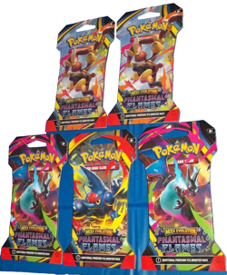 POKEMON TCG: (5) MEGA EVOLUTION PHANTASMAL FLAMES BLISTER SLEEVE BOOSTER PACKS - Image 4