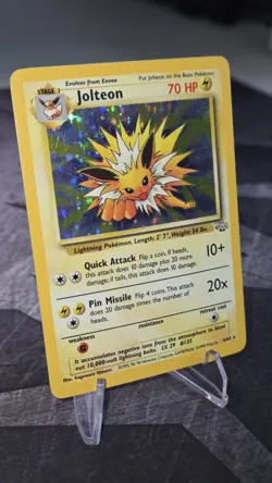 Pokemon Jolteon TCG Jungle 4/64 Holo Unlimited Rare - Lp / Mp - Image 2