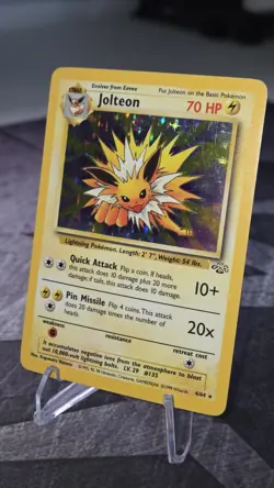 Pokemon Jolteon TCG Jungle 4/64 Holo Unlimited Rare - Lp / Mp - Image 3