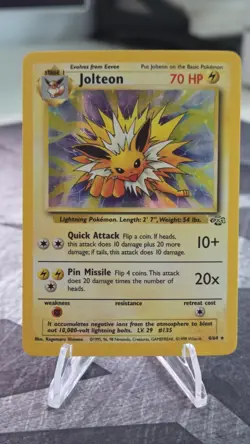 Pokemon Jolteon TCG Jungle 4/64 Holo Unlimited Rare - Lp / Mp - Image 5