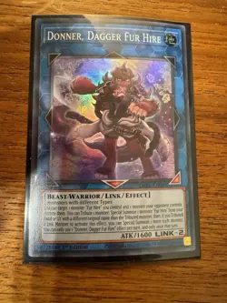 Yugioh! Donner, Dagger Fur Hire Dabl-En049 Super Rare Near Mint!! - Image 1