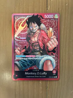 One Piece TCG Monkey.D.Luffy ST01-001 Starter Deck 1: Straw Hat Crew Errata⚓ - Image 1