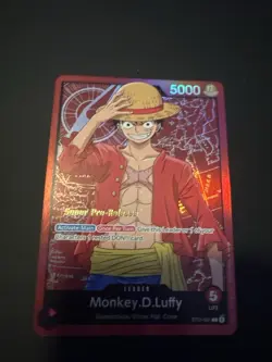 Monkey.D.Luffy ST01-001 Super Pre-Release Starter Deck 1: Straw Hat Crew Foil - Image 1