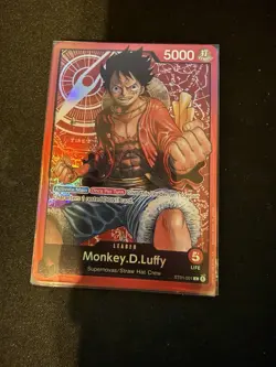 Monkey.D.Luffy (001) ST01-001 Starter Deck 1: Straw Hat Crew Foil (Pre-Errata) - Image 1