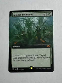 MTG Awaken the Woods (Extended Art) The Brothers' War Regular NM - Image 1