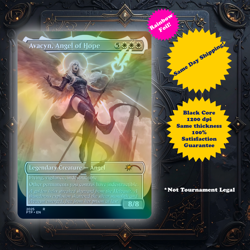 Avacyn, Angel Of Hope - Custom Foil Art Borderless MTG Playtest card - Image 1