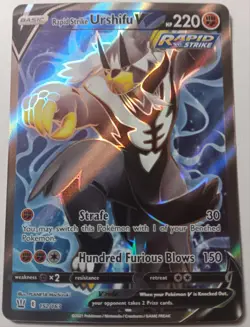 Pokemon - Rapid Strike Urshifu V 152/163 - Battle Styles - Full Art Textured NM - Image 1