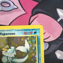 Vaporeon 12/64 Original Holo Rare Jungle Set Pokemon Card WOTC 1999 - LP - Image 3