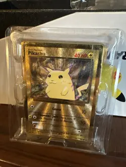 Pokemon TCG Celebrations Pikachu Gold Metal Card 58/102 25th Anniversary - Image 2