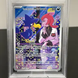 2025 POKEMON DRI EN #200 TEAM ROCKET'S MURKROW ILLUSTRATION RARE - PSA 10 - Image 2