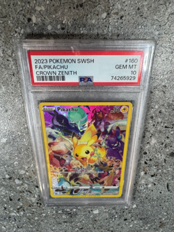 Pokemon TCG Pikachu 160/159 Crown Zenith Full Art Secret Rare PSA 10 GEM MINT - Image 5