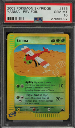 Pokemon Yanma Skyridge Reverse Holo #116 PSA 10 Gem Mint - Image 1