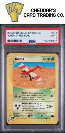 2003 Pokemon Skyridge Yanma-Rev.Foil #116 PSA 9 (New Cert!) - Image 1