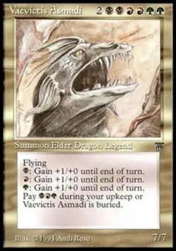 MTG English Vaevictis Asmadi Heavy Play Normal Legends - Image 1