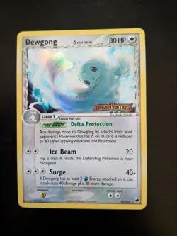 Dewgong Reverse Holo Stamped 15/101 ex Dragon Frontiers Pokemon Card NM - Image 1