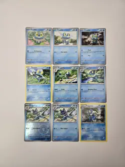 Lot of 9 Froakie Frogadier Various Pokemon Card Lot Reverse Holo - Image 2