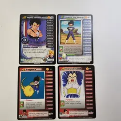 DBZ TCG Vegeta Card Lot Of 4 - Rare/Promo - Personality - See Description - Image 1