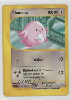 Chansey German Pokemon e-Card Series Aquapolis #69 2003 - Image 1
