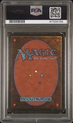 MTG Magic The Gathering Dual Lands Revised Badlands PSA EX 5 - Image 2