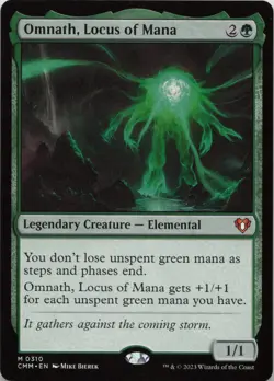 Omnath, Locus of Mana M Commander Masters 310 NM MTG - Image 1