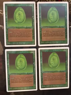 *** UNLIMITED Lifeforce x4 *** NM Near Mint! - DUTY FREE - Magic MtG - Image 1