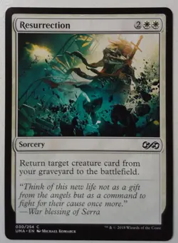 Resurrection *Common* Magic MtG x1 Ultimate Masters - Image 1