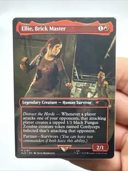 Ellie, Brick Master Non-Foil Secret Lair MTG PlayStation The Last of Us I - Image 2