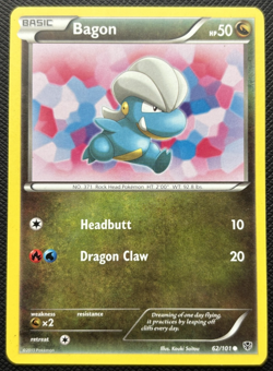 Bagon 62/101 Plasma Blast Common LP Pokemon 2013 - Image 1