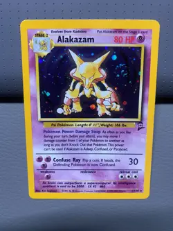 2000 Pokemon Base Set 2 - Holo - 1/130 Alakazam - EXC - Image 1