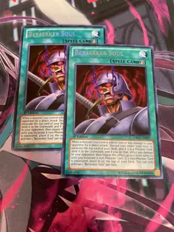 YUGIOH - BERSERKER SOUL X2 - SECRET RARE - 1ST ED - NM - DRLG - Image 1