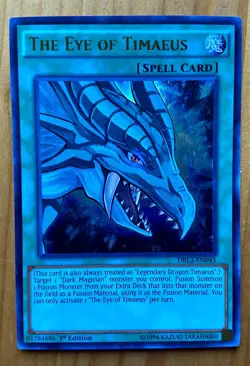 Yu-Gi-Oh! The Eye of Timaeus DRL3-EN045 Dragons of Legend: Unleashed 1st Edition - Image 1
