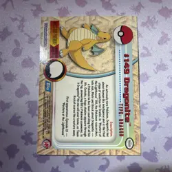 Dragonite 2000 Topps Pokemon TV Animation Edition Series 3 Non Holo #149 LP - Image 2