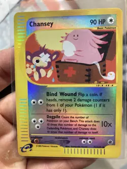 Pokemon 2002 TCG Chansey Reverse Holo Card #72/165 Expedition Base Set - Image 1