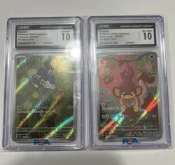 Pokemon Graded Slabs CGC 10s Lot Japanese Cards Gem Mint Lot of 2 - Image 1