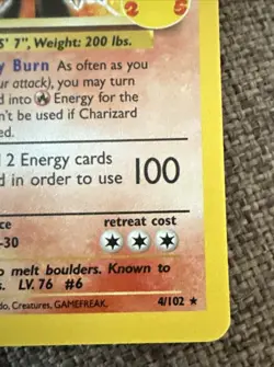 Pokemon TCG Charizard Holo Celebrations 25th Anniversary 4/102 Base Set Art NM - Image 5