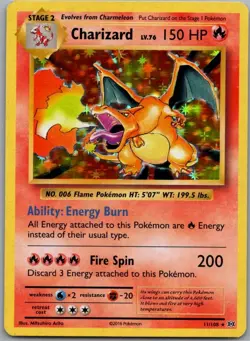 Charizard 11/108 Holo Rare - Pokemon XY Evolutions 2016 - TCG English - Image 1
