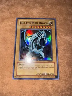 🔥 YUGIOH Blue-Eyes White Dragon LOB-001 Unlimited ULTRA RARE ORIGINAL NM/VLP #1 - Image 4