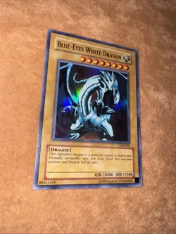 🔥 YUGIOH Blue-Eyes White Dragon LOB-001 Unlimited ULTRA RARE ORIGINAL NM/VLP #1 - Image 5
