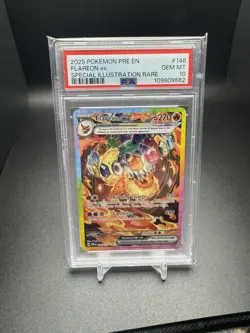 #1 2025 Pokemon Pre En Special Illustration Rare #146 Flareon ex PSA 10 GEM MINT - Image 1