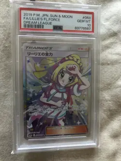 2019 Pokemon LILLIE'S FULL FORCE #068/049 Dream League Super Rare JPN PSA 10 - Image 1