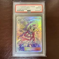 2019 Pokemon Lillie's Full Force Cosmic Eclipse Full Art 230/236 PSA 10 Gem Mint - Image 1