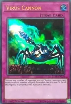 Yugioh! Virus Cannon - LCKC-EN056 - Ultra Rare - 1st Edition Near Mint, English - Image 1