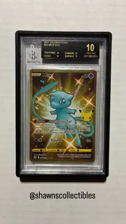 POP 13 Pokemon Celebrations Mew 025/025 BGS 10 BLACK LABEL Secret Rare Card - Image 1
