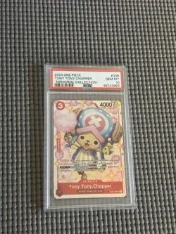 PSA 10 Tony Tony Chopper EB01-006 - SR - One Piece TCG Memorial Collection - Image 1